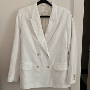 Wilfred Destiny Linen Blazer White